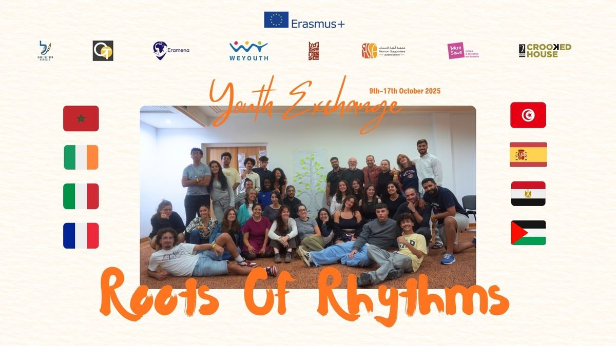 Participants of the Roots of Rhythms youth exchange in Tunisia